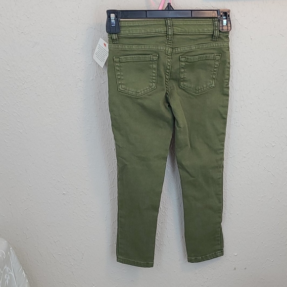 💙 NWT girls super stretch jeggings, olive green - Picture 6 of 7